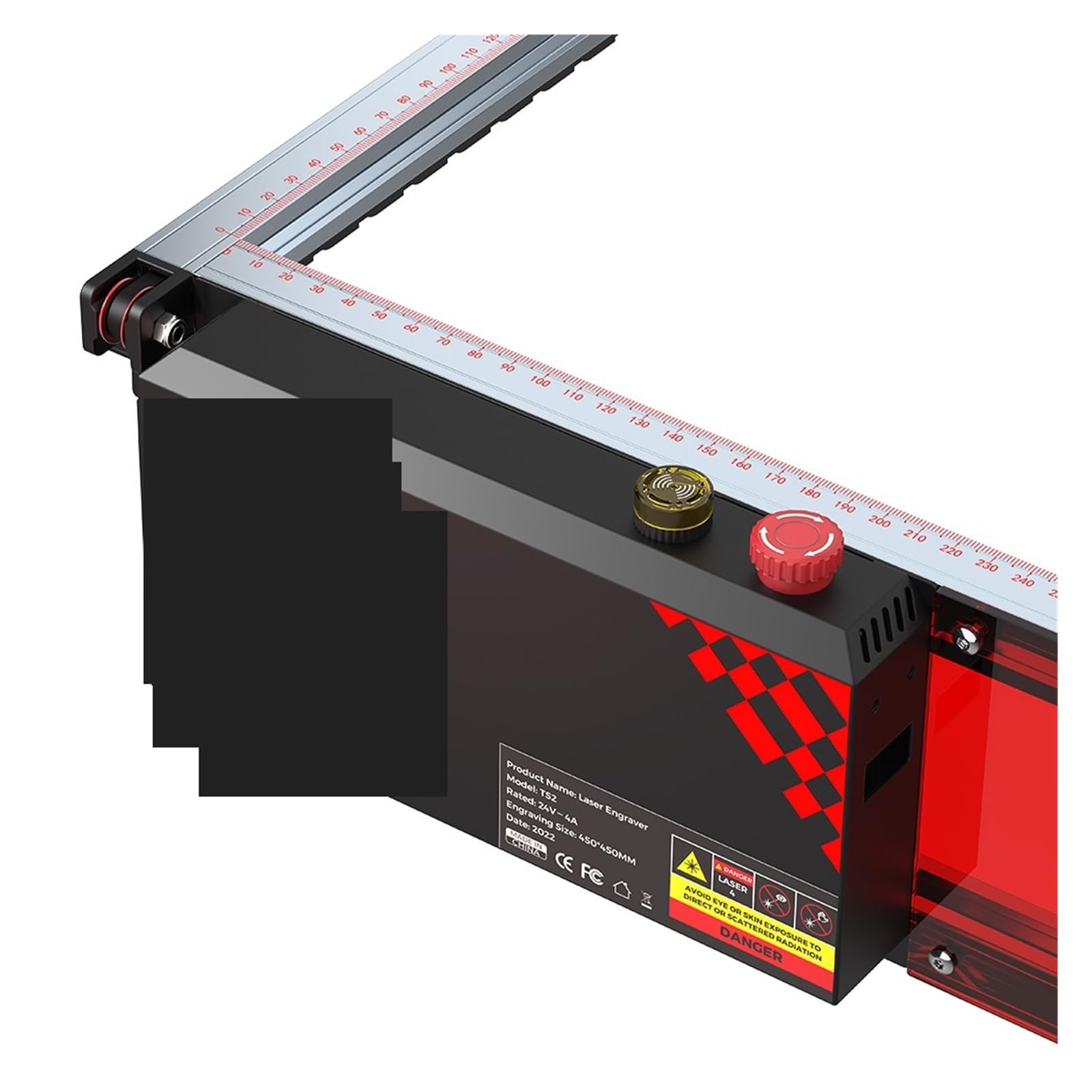 Máquina de Grabado Láser Kit De Marco Máquina Cortadora Grabado Láser, Área Trabajo, Grabador Cnc Control 4500x4500mm para Madera Metal Acrílico