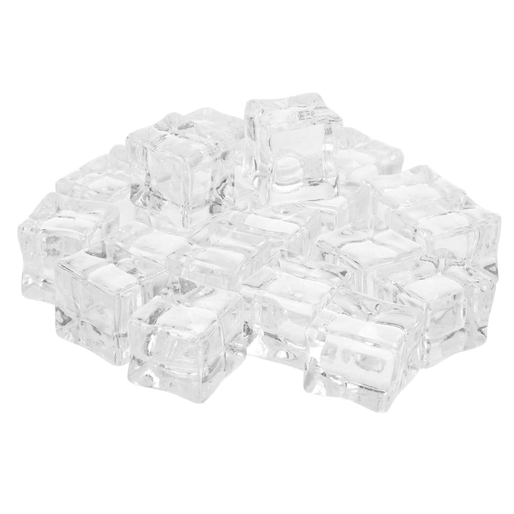 Cubitos de hielo acrílicos realistas decorativos para bodas, fiestas y relleno de jarrones