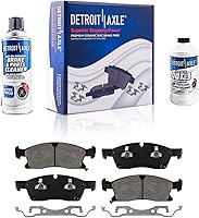 Vista 103 de Detroit Axle - Pastillas de freno para Pontiac Grand Prix 2005-2008, Buick LaCrosse Allure 2005-2009, pastillas de freno de cerámica con repuesto