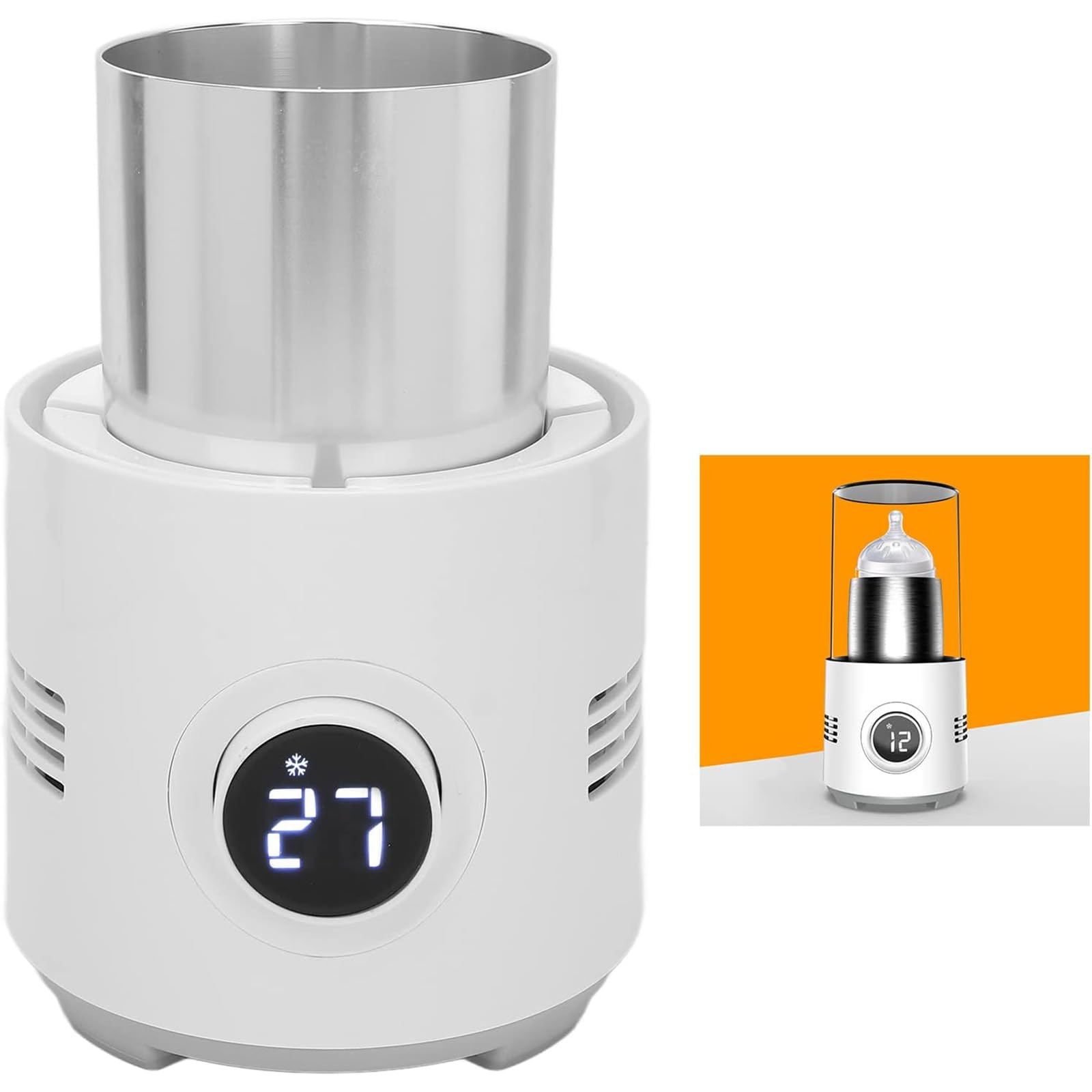 Refrigeratore per Tazze, per Casa, Ufficio E Viaggi | Scaldatazze da scrivania 2 in 1 per caffè, tè, bevande, acqua, latte e birra, Funzioni di riscaldamento e raffreddamento