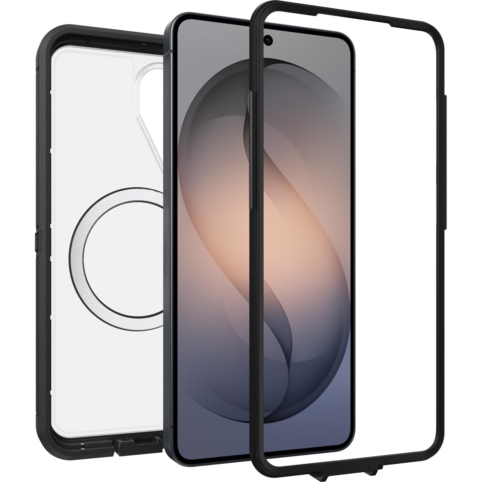 Otterbox Funda Defender Pro XT Imanes, Samsung Galaxy S26, Claro/Negro | Resistente a golpes y caídas, Ultra-Reforzada, Testada 7x con estándares Militares anticaídas, Sin Caja Retail