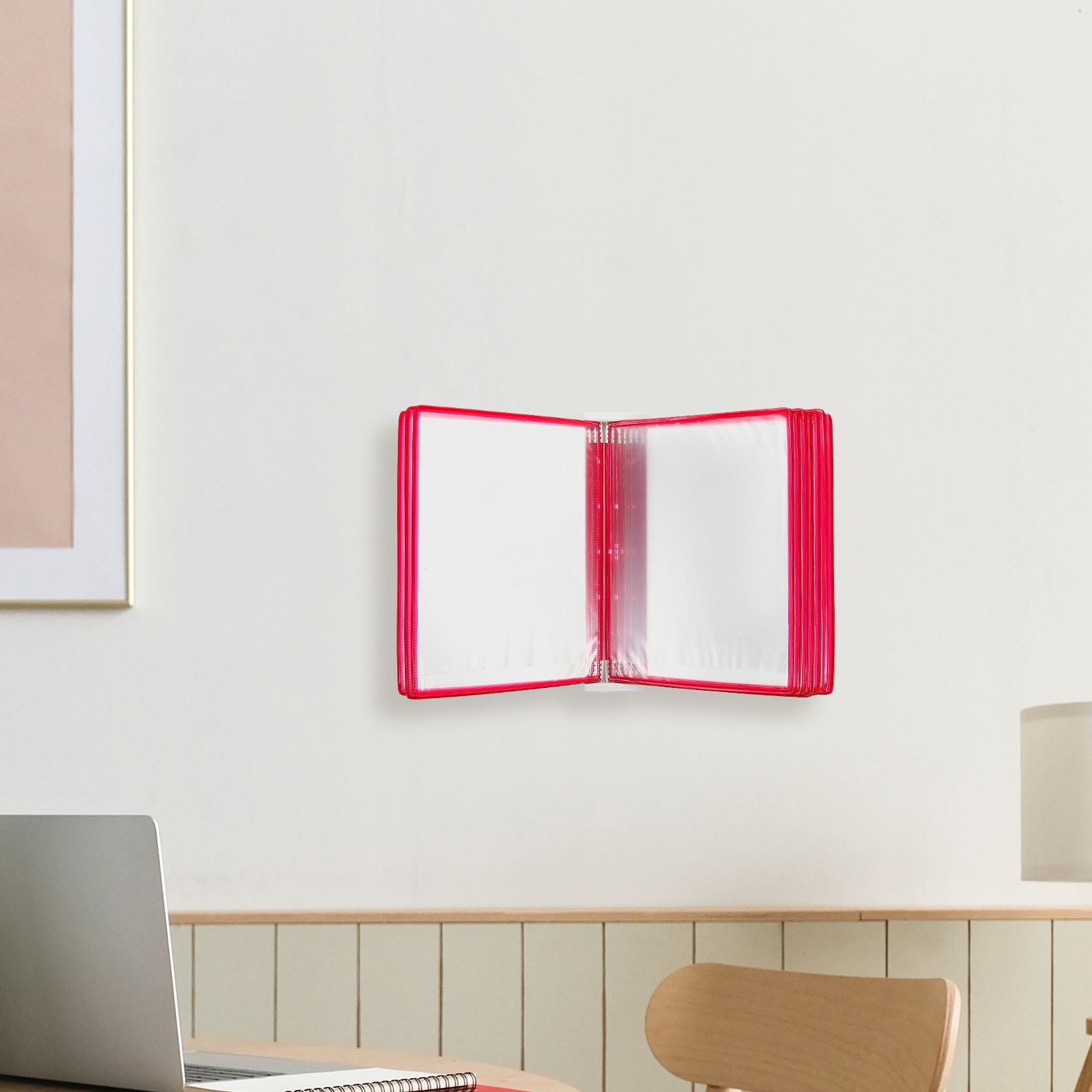 Zerodeko Organiseur Mural de Fichiers A4 à 10 Poches pour Bureau