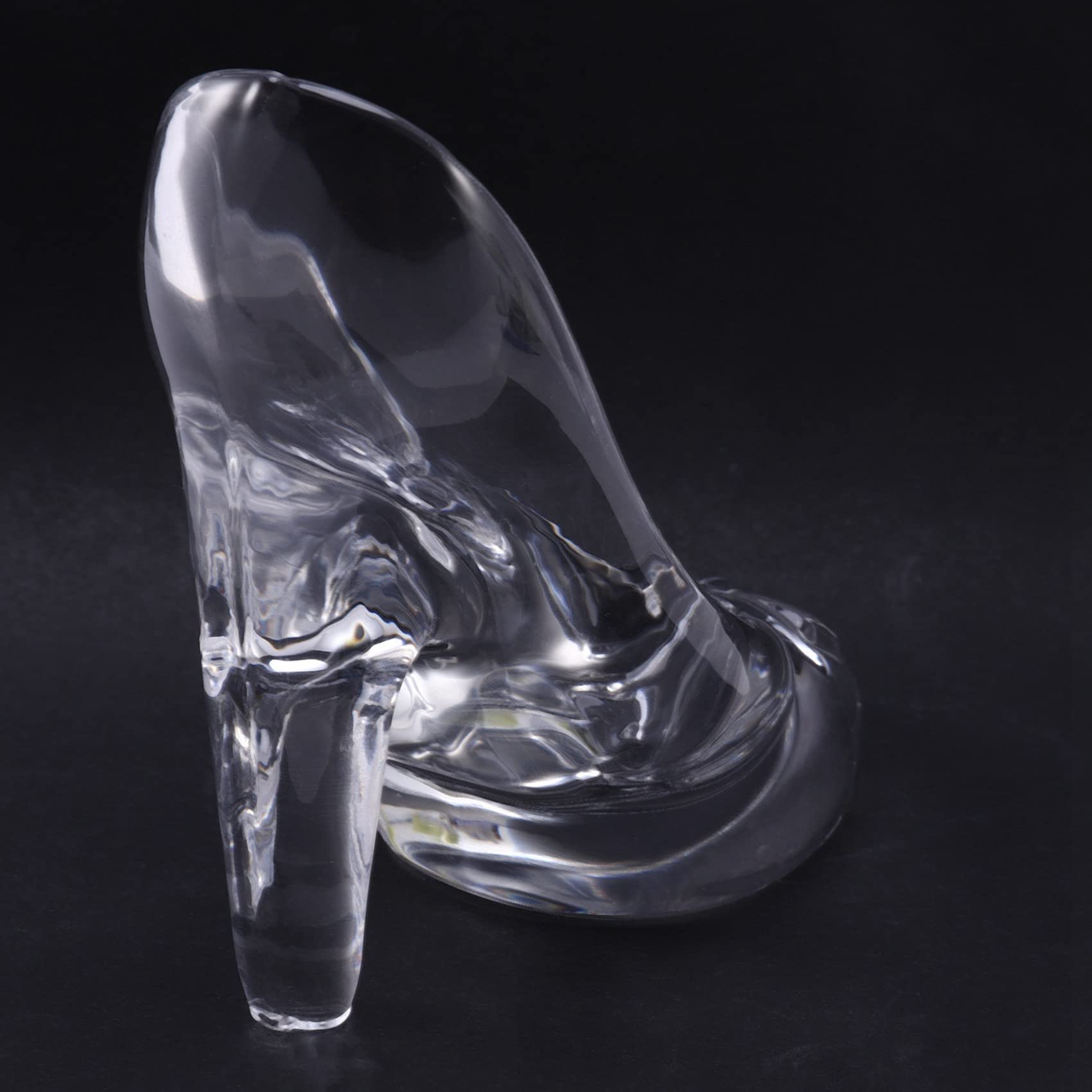Trjgtas 4X Crystal Shoes Glass Birthday Gift Home Decor Cenerentola Scarpe Tacco Scarpe da Sposa Figurine Ornamenti