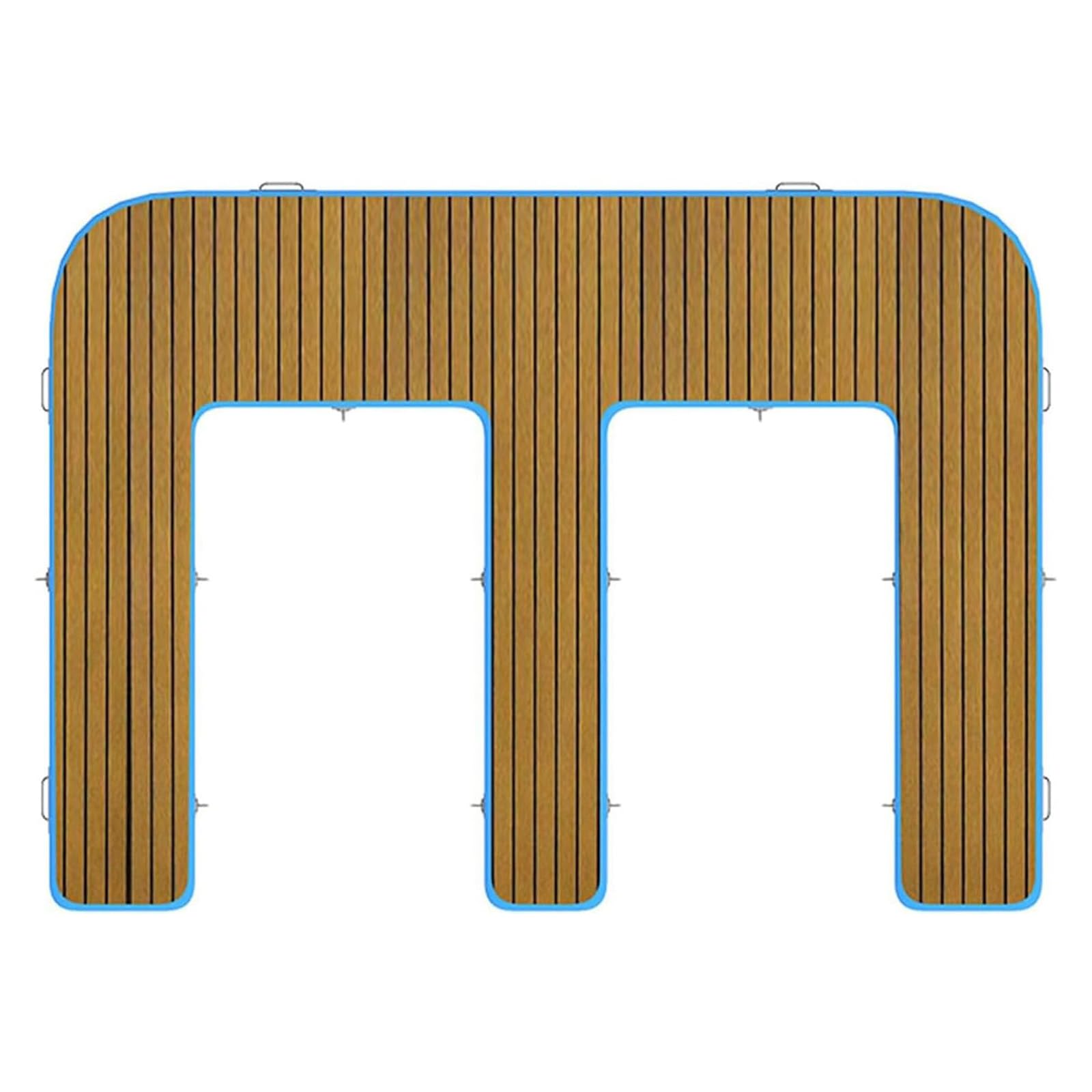 HPTHLY Pontón Inflable para Moto acuática,Estera de Yoga para Surf acuático,Plataforma de Agua de Pesca con tapete Antideslizante,Estera de Agua con tapete Antideslizante,Juguetes acuáticos