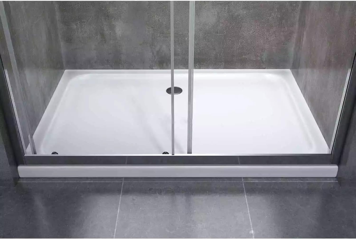 WITIT PARETE PORTA NICCHIA BOX DOCCIA IN VETRO TRASPARENTE 6MM APERTURA SCORREVOLE DA 88 A 172 CM ALTEZZA 195 CM (115x195 cm)