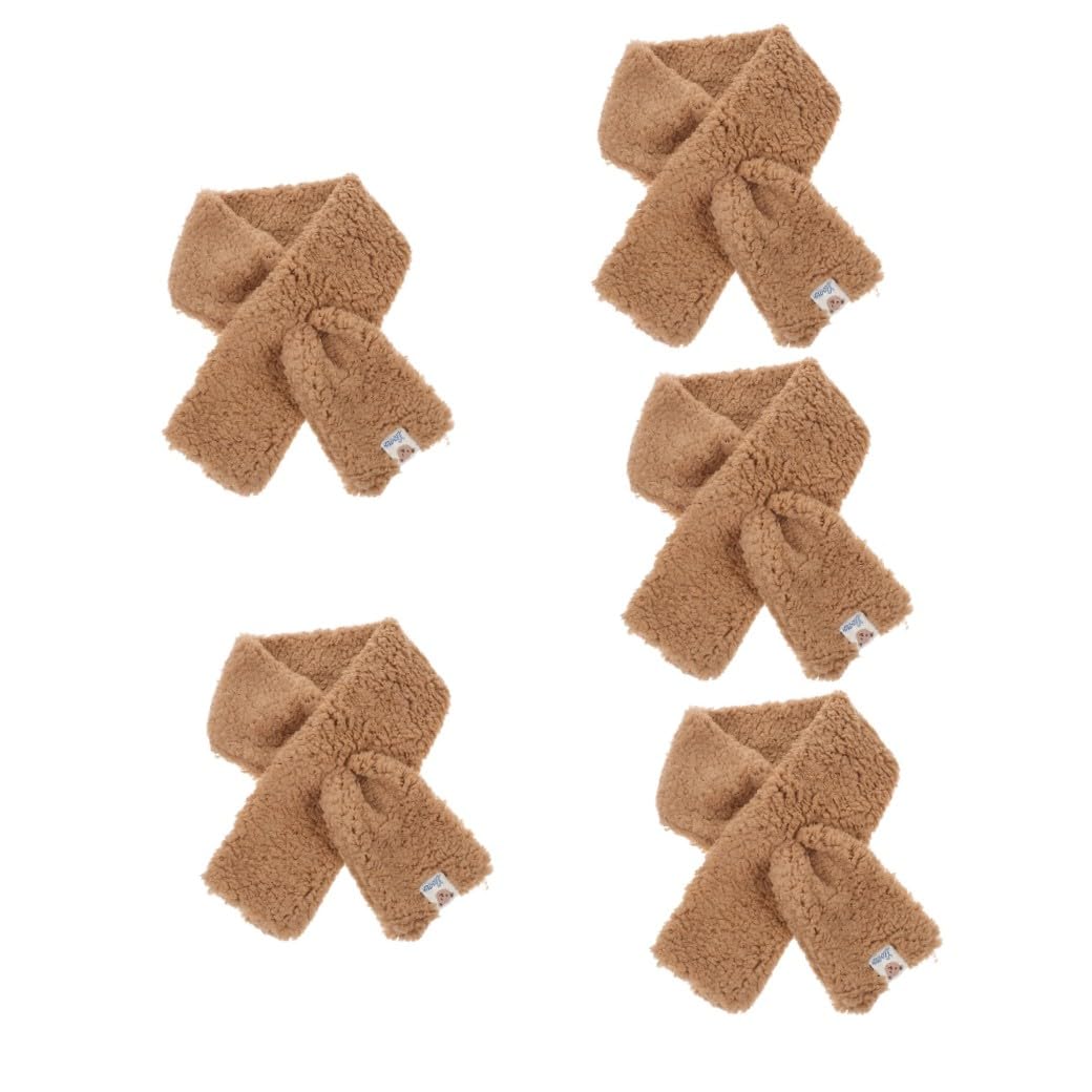 SOIMISS 5stücke Winter Plüschschal Imitationspelz Furry Wrap Für Damen Kuscheliger Halswärmer Für Winteraktivitäten Wie Ski Und Radfahren Warm Und Weich