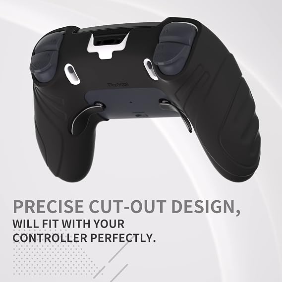 PlayVital Guardian Edition Silicone Cover for ps5 Edge Controller Black