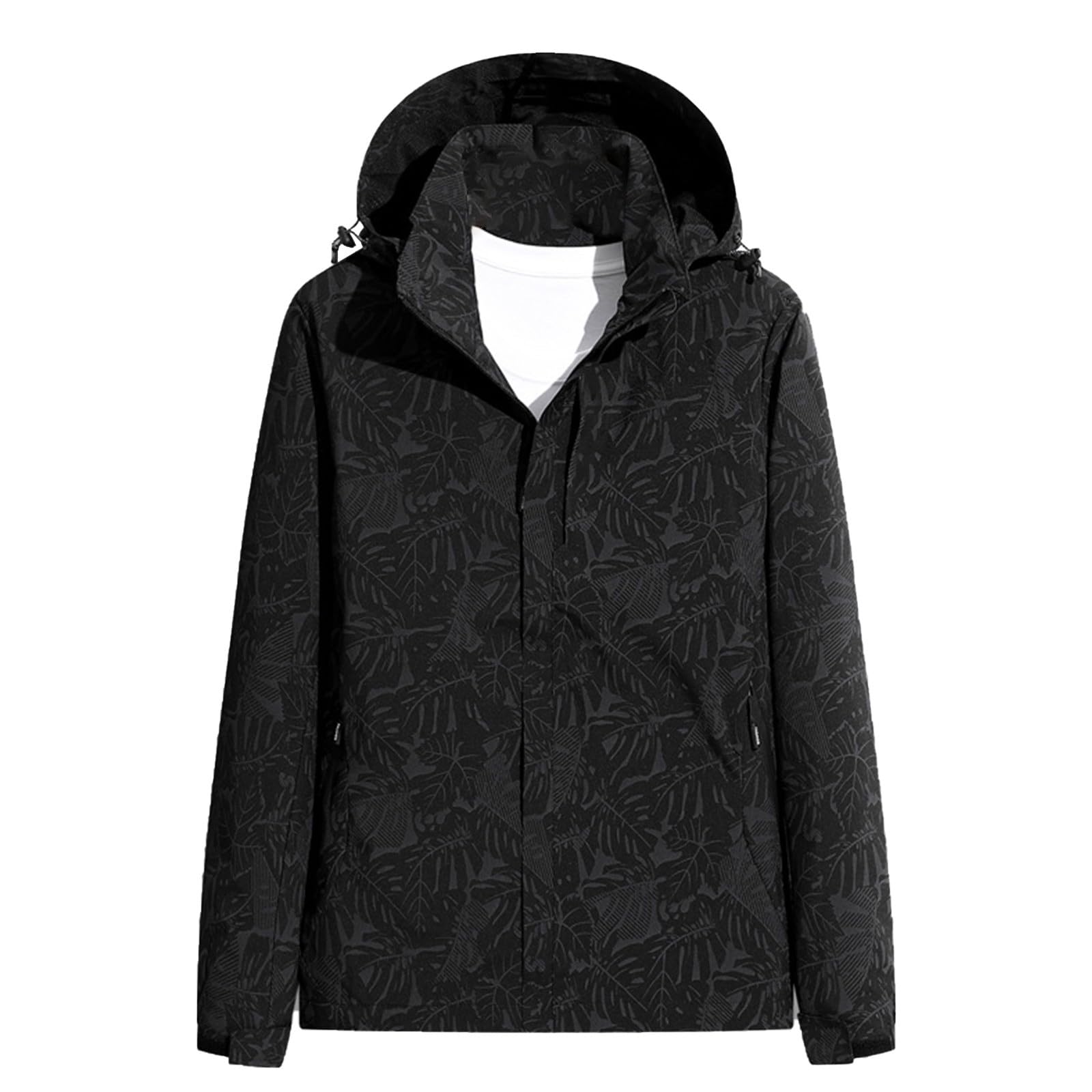 Veste Softshell Femme à Capuche - Sportive d'Extérieur Imperméable et Coupe-vent - Fonctionnelle Demi-saison Printemps et Automne