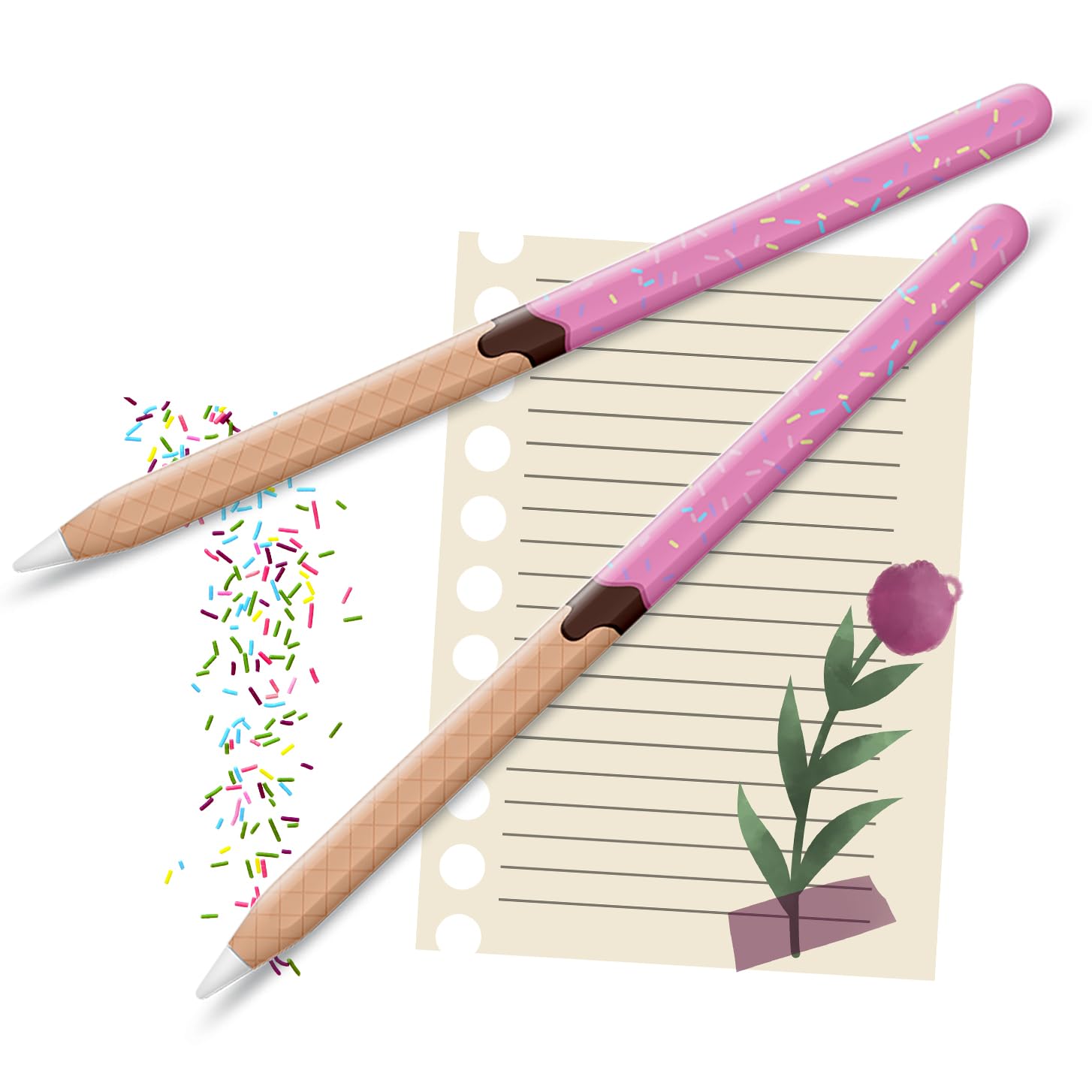 The Mujen Apple Pencil Skin [2 Pack] ULTRA THIN 3M Premium Vinyl Cover Eco-Fridendly Greenguard Ink Apple Pencil full wrap Cover Case Gradient Color –