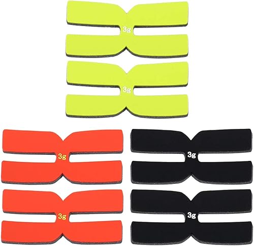 Lixada 6 cintas de raqueta de tenis de silicona para raquetas de tenis de 0.11 oz