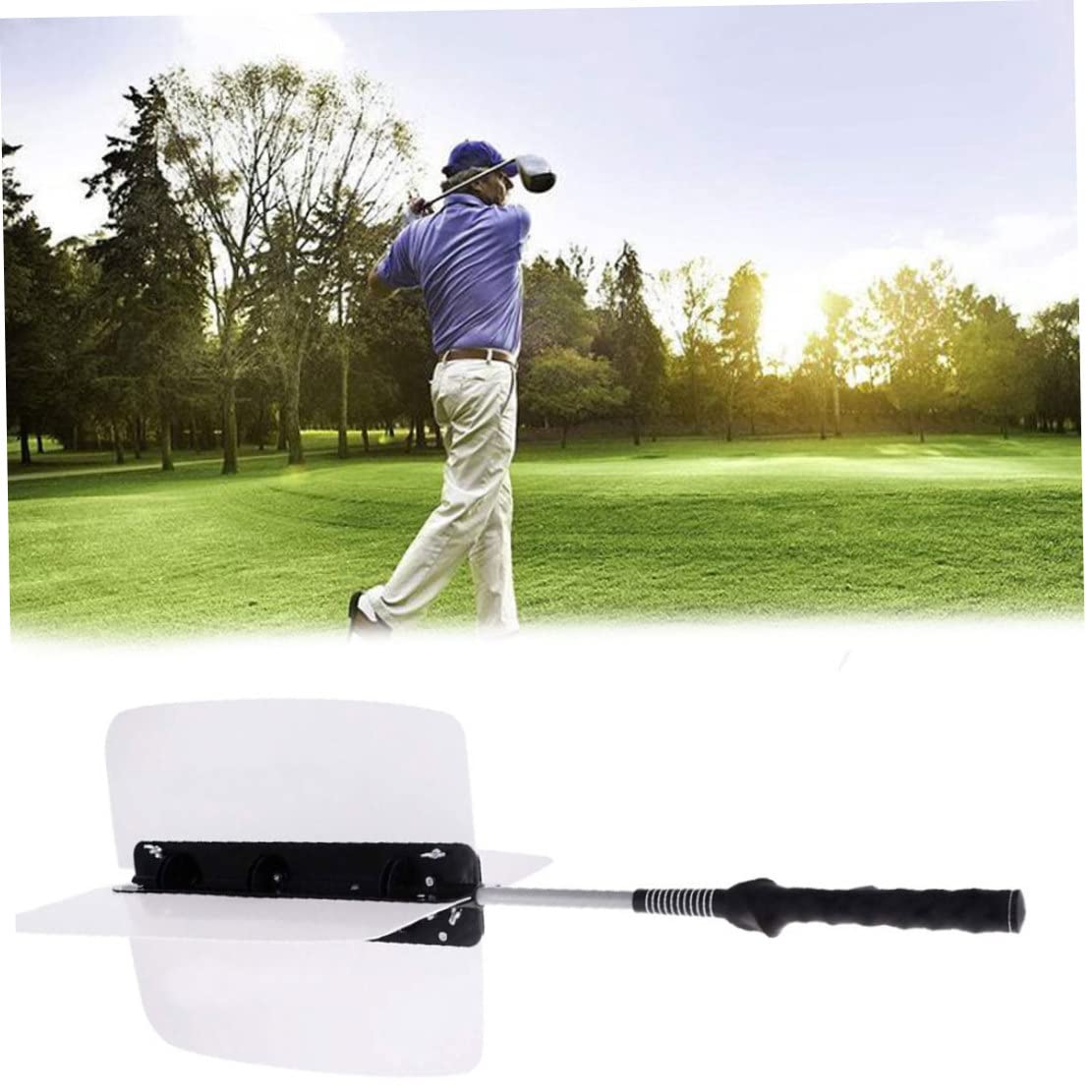 Golf Swing Training Aid Fan Golf Fan Trainer Power Resistance Trainer Power Swing Blanco #1