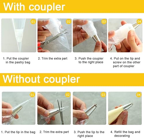 Miniatura 5 de 100 bolsas extra grandes antiestallido, bolsas pastosas para tartas y glaseados de crema de mantequilla, hornear cupcakes, decoración de glaseado,