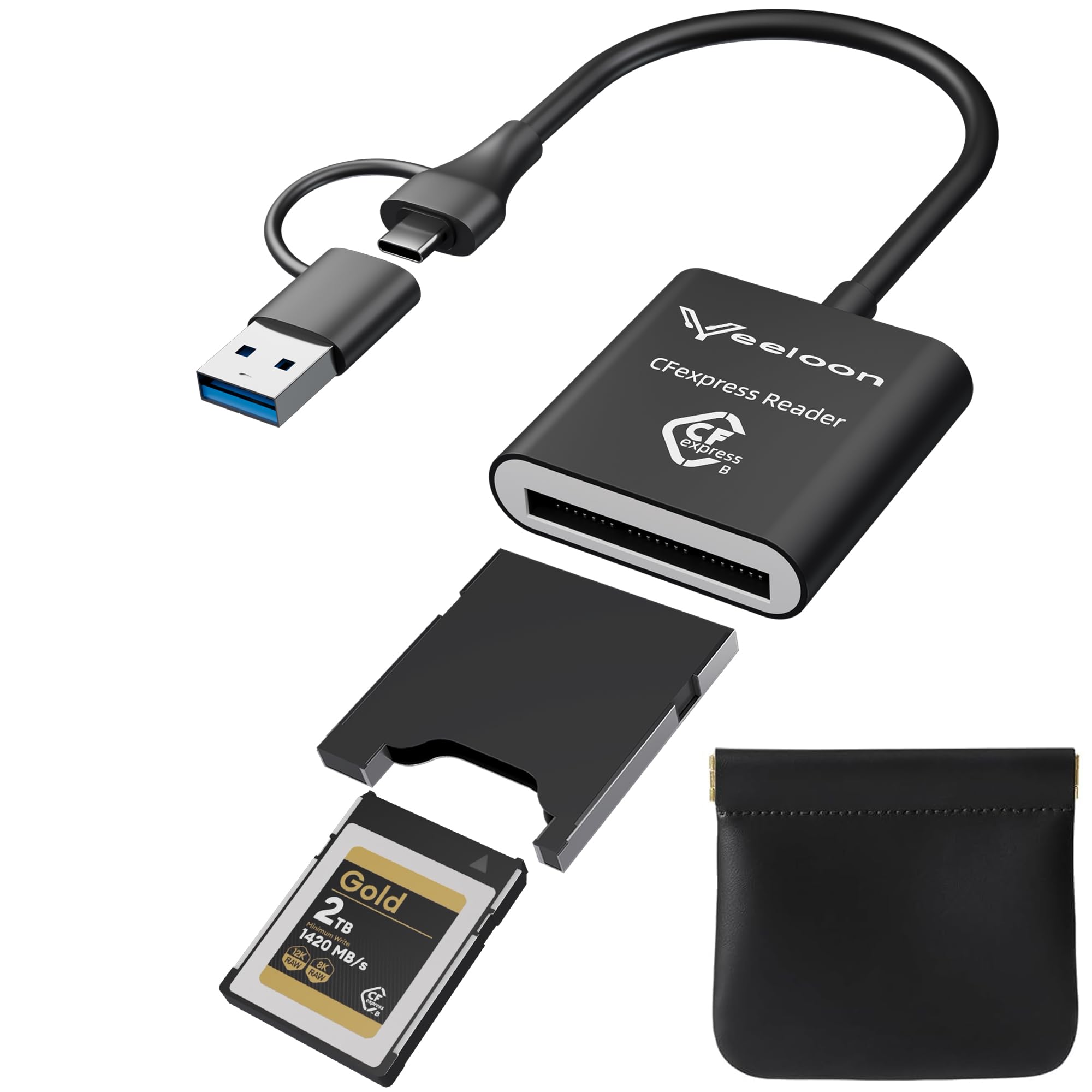 USB-C CFexpress Type B Card Reader CF Express 2.0 Adapter - card reader - USB-C 3.2 Gen 2