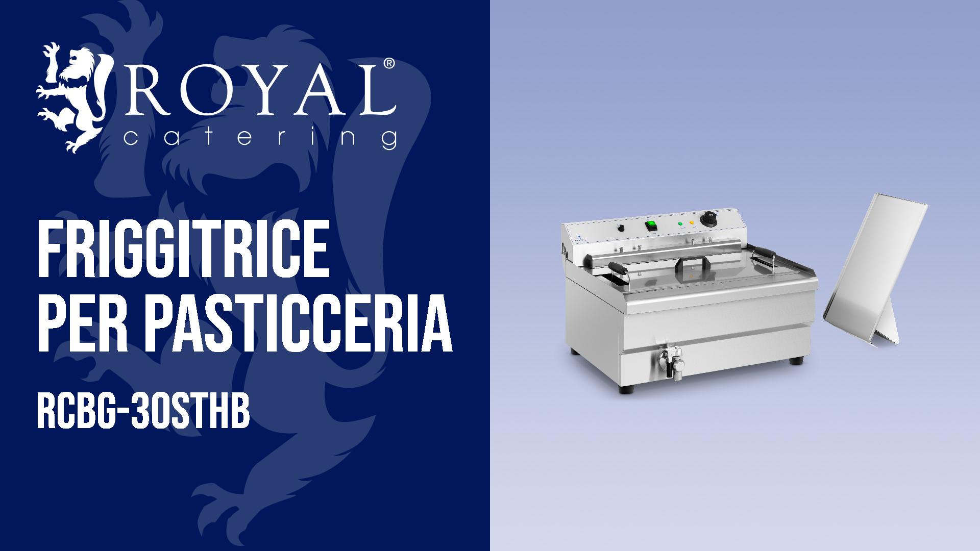 Friggitrice Elettrica Royal Catering RCEF-10EH - 10L, 3200W, Acciaio Inox, Professionale - Foto 5