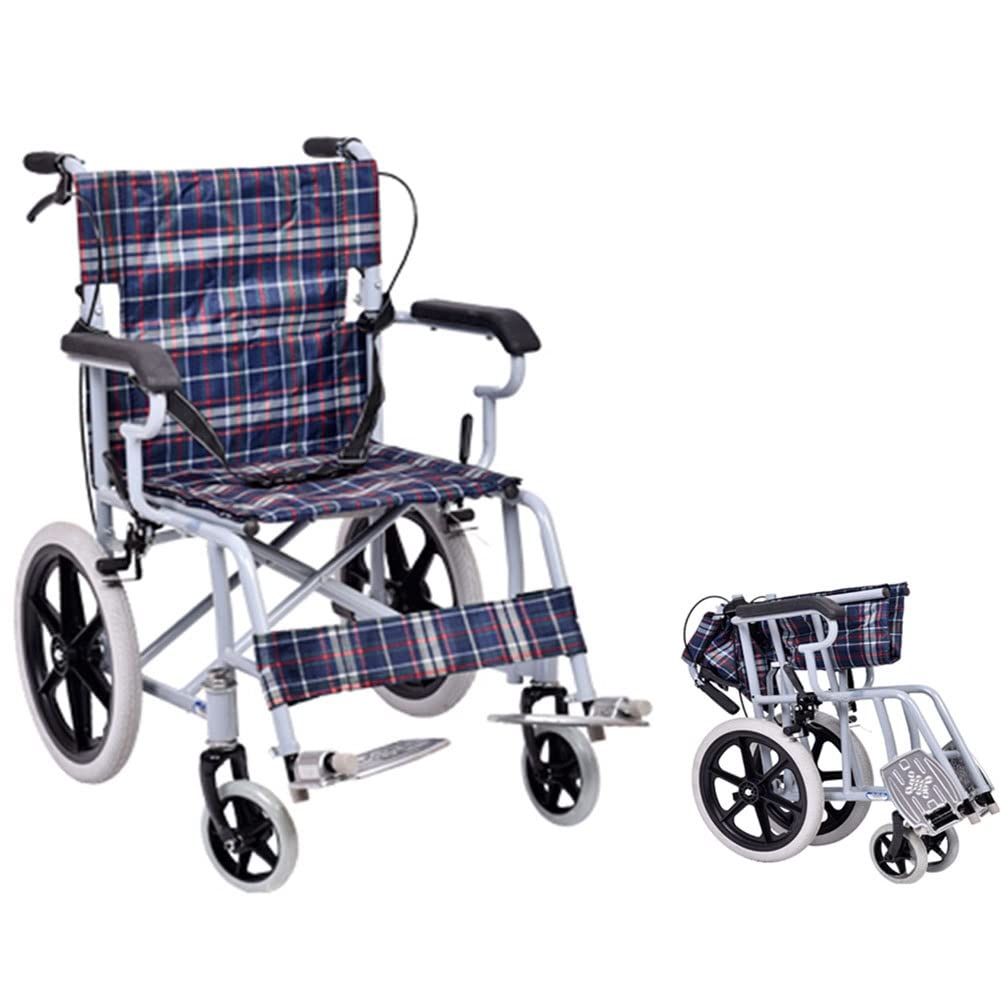 SXSLTSA Folding Outdoor Comfortable Mobile Wheelchair Displacement Machines Outdoor Comfortable Mobile Wheelchair Displacement Machine,Lightweight Folding Aluminum Alloy Outdoor Comfortable Mobile