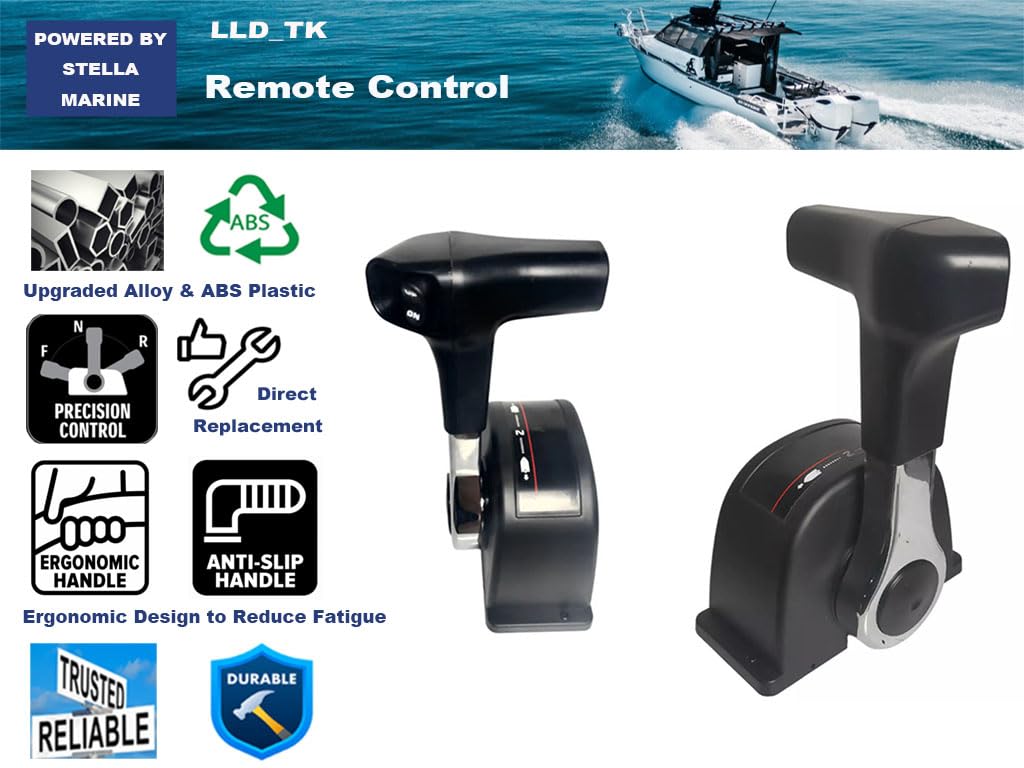 LLD_TK Remote Control Box Compatible with Honda Outboard BF30-BF250 30-250HP Single Engine 06240-ZW5-U00 06240-ZW5-U20 06240-ZW5-U40