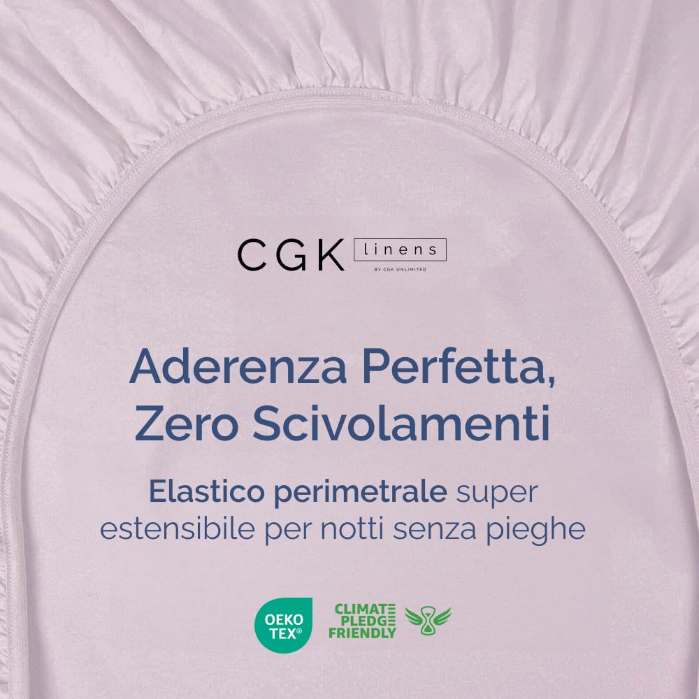 Lenzuolo con angoli 120x200cm - Extra profondo per materassi fino a 40cm (16") di altezza - Morbida microfibra spazzolata - Antipiega, resistente al restringimento e colori - OEKO-TEX - Lavanda chiaro
