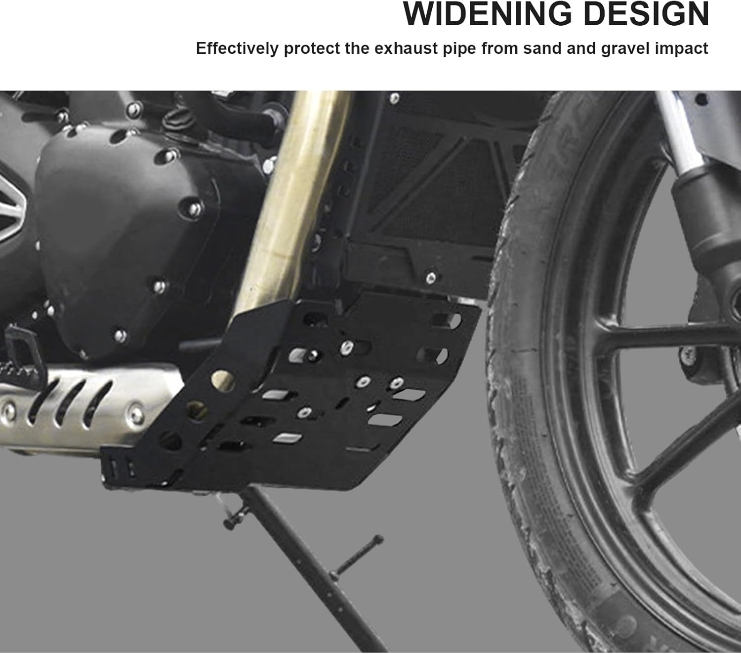 Engine Chassis Mudguard Compatible with Triumph Scrambler 400X 2024+ Motorcycle Front Skid Plate Fits