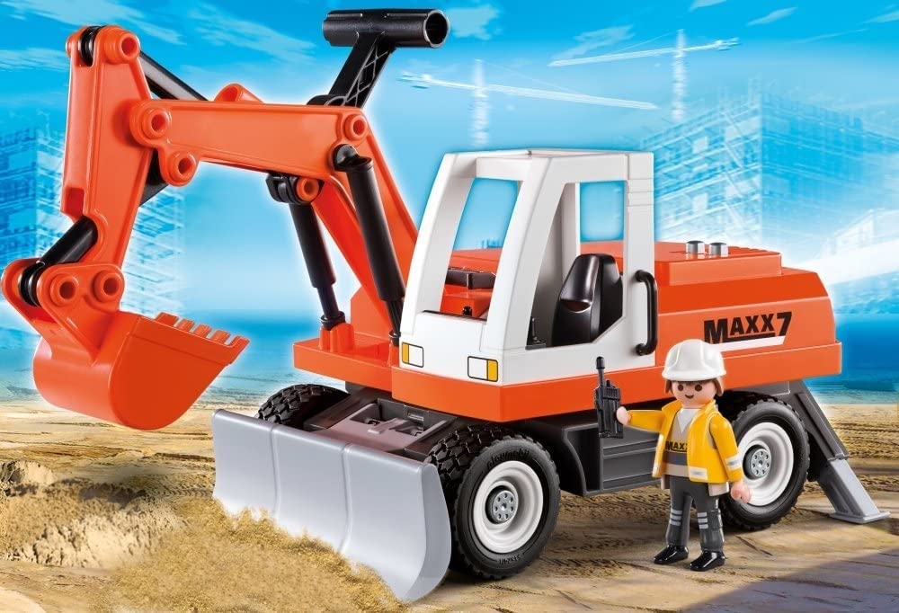 PLAYMOBIL 6860 Schaufelbagger mit Räumschild