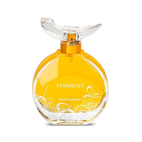 Swiss Arabian Hamsah  Productos de lujo de Dubai  Fragancia personal EDP Spray de larga duración y adictiva  El lujoso aroma de Arabia  2.7 onzas