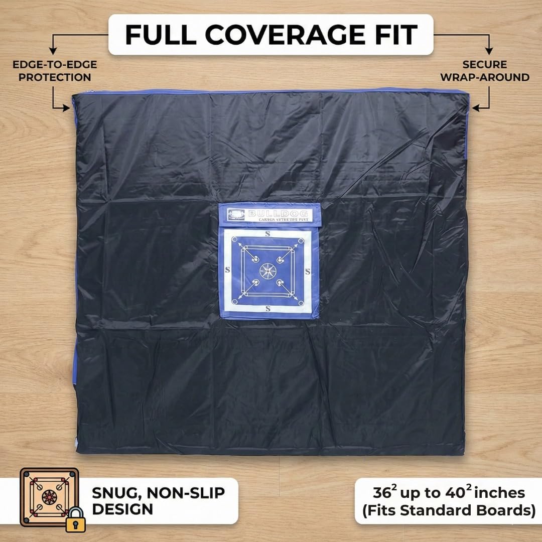 KD Willmax KNK - Funda con cremallera completa para tabla Carrom - Impermeable, nailon Ripstop, 3 tamaños (campeón)