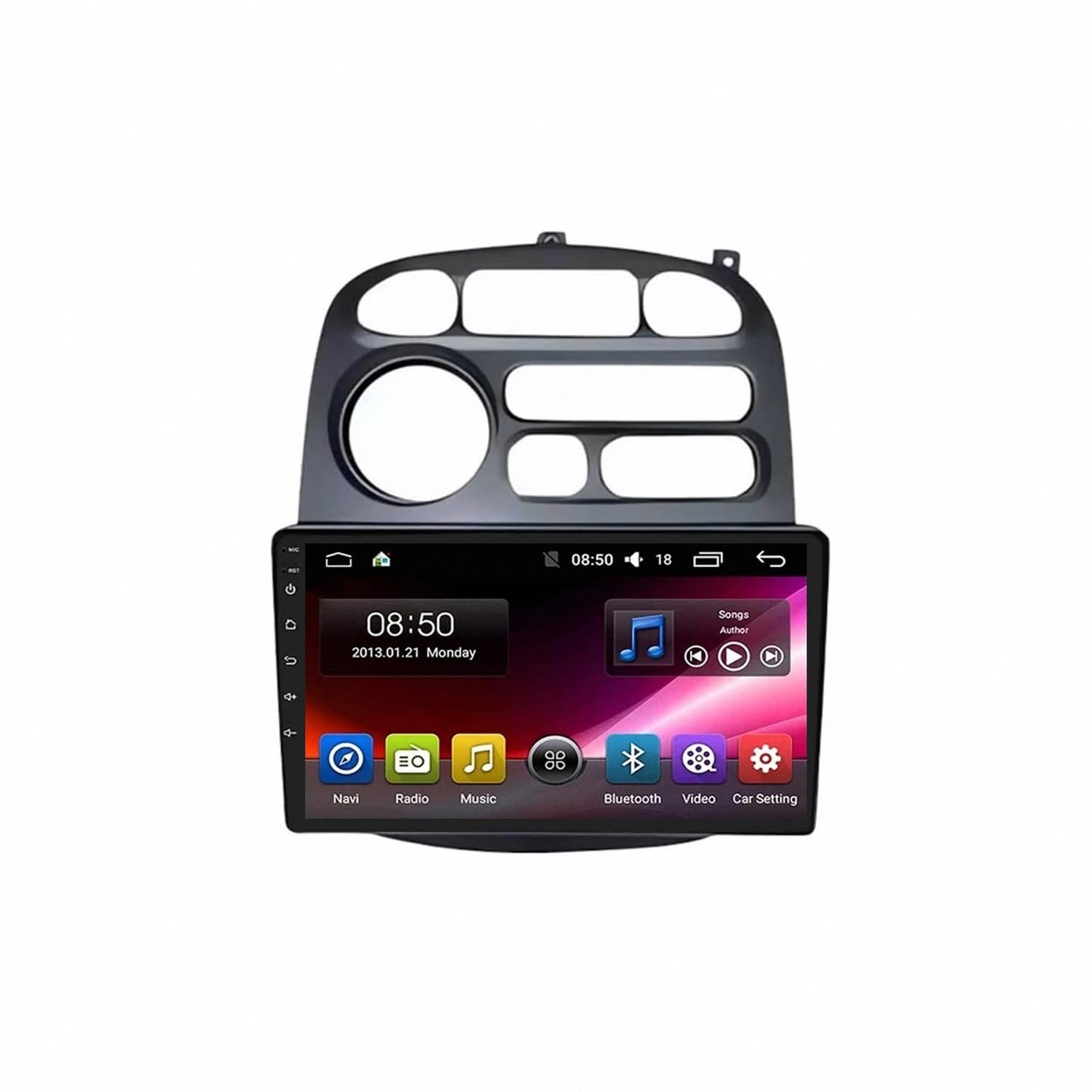 Radio Macchina Touch Screen per JAC Refine 2012-2015 Wireless Carplay Android Auto Stereo Auto Bluetooth Ips con Pantalla Táctil con Gps, 4 Nucleo 4G+64G