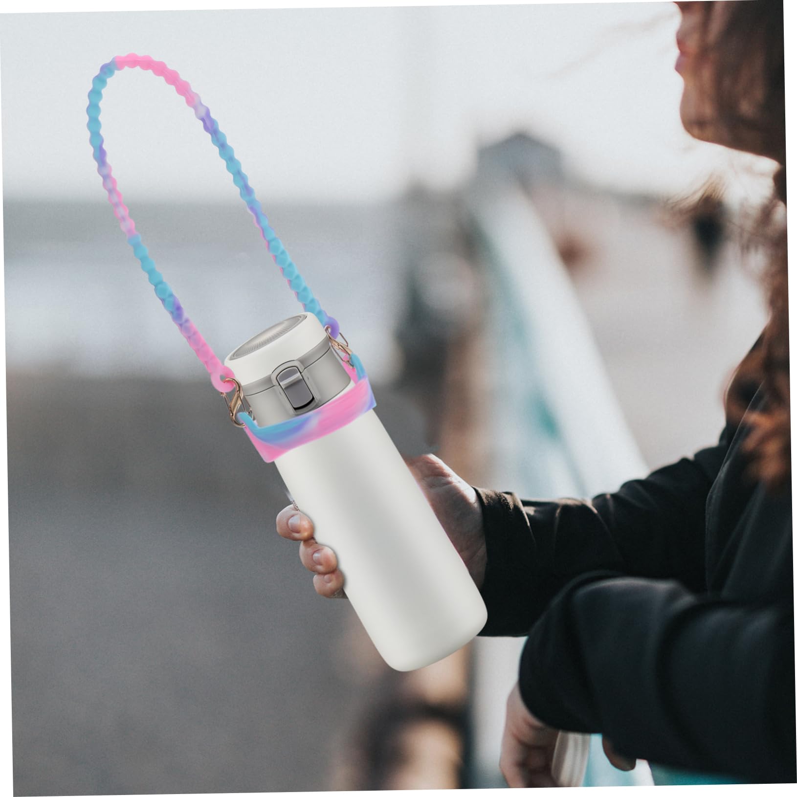 ibasenice Transport pour Bouteille Eau De Support Portable avec Ajustable pour Activités De Plein Air pour Randonnée Camping