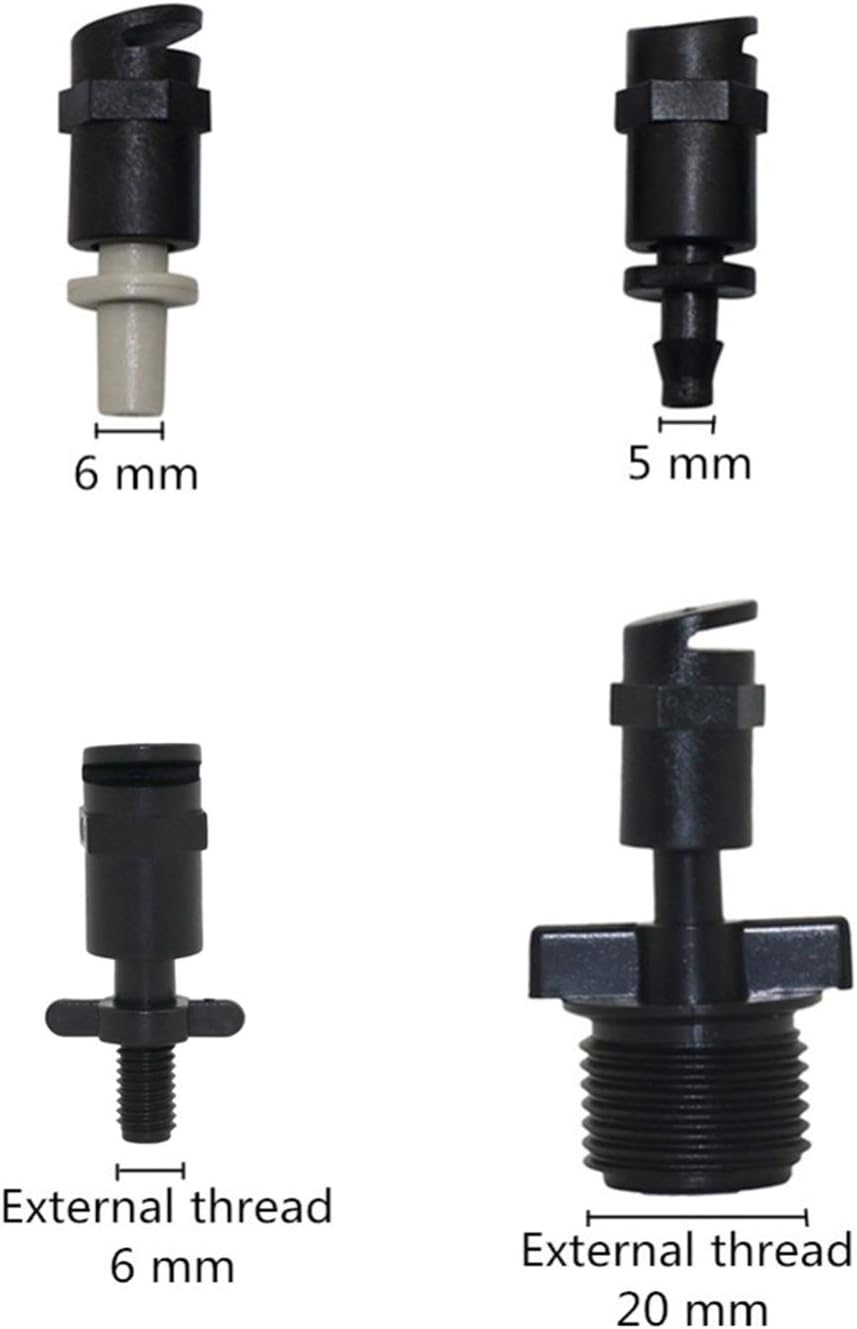 Gardening Irrigation Dripper 120-180 Degree Atomizing Nozzle Garden Irrigation Refraction Nozzle Agricultural Fruit Tree Watering Sprayer 50 Pieces