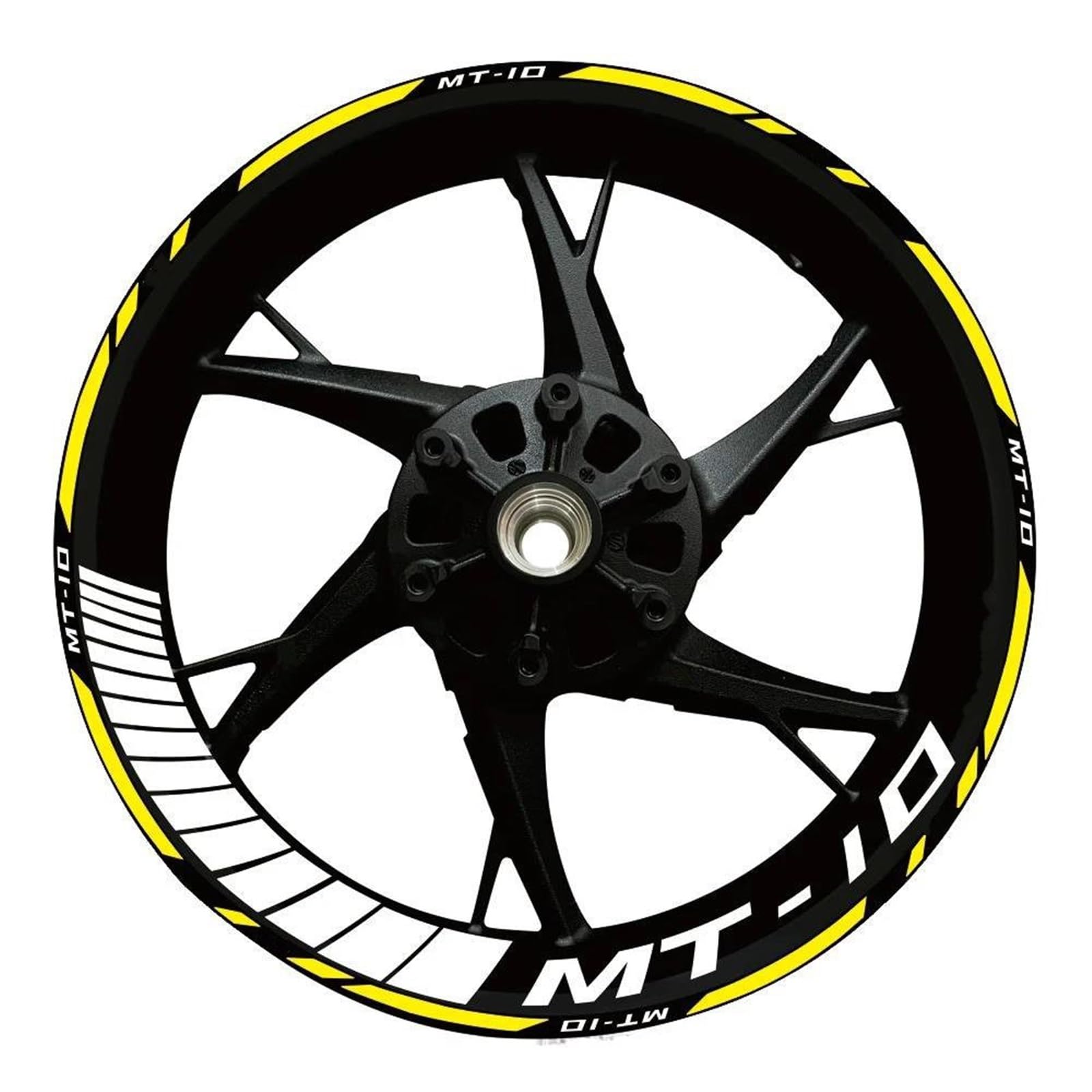 Stickers Motorcycle Accessories Reflective Rim Edge Stripes Wheel Stickers for Yamaha MT10 MT-10(Style 23)