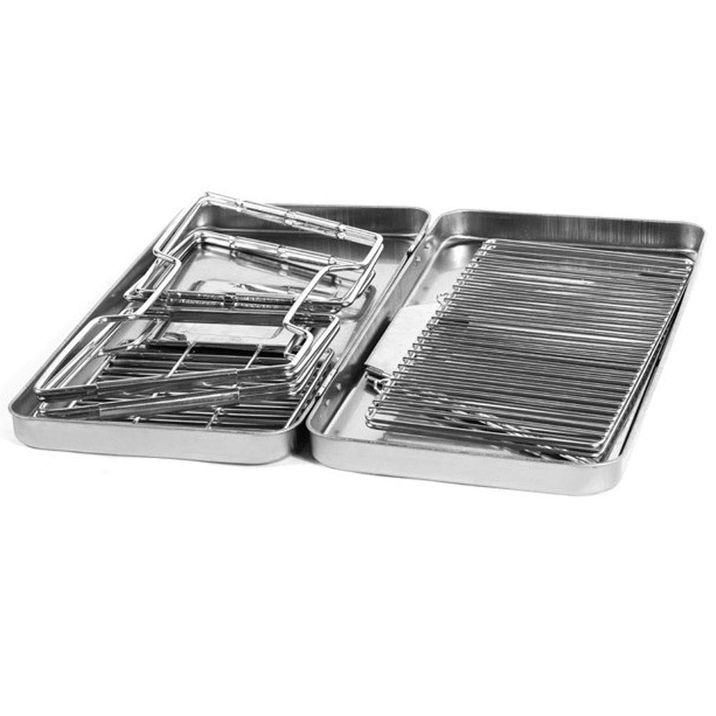 Grill na świeżym powietrzu, akcesoria do grillowania Składana kuchenka węglowy Non Stick Outdoor,Grill ogrodowy