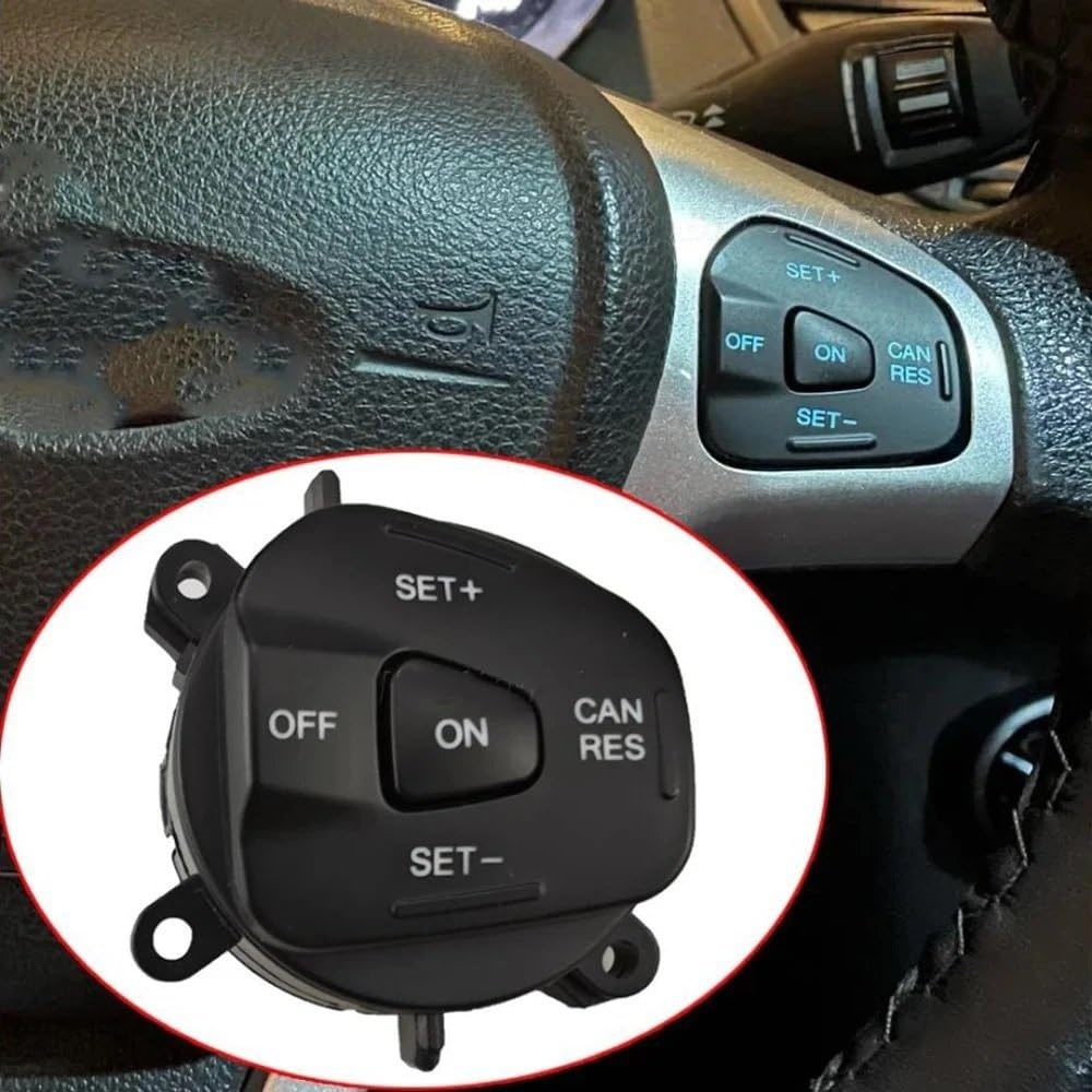 Przełącznik kolumny kierownicze Przełącznik tempomatu samochodowego System prędkości z kablem pasującym do Fiesta MK7 MK8 Ecosport 2013-2015 przełącznik drążka kierowniczego(Red one set)