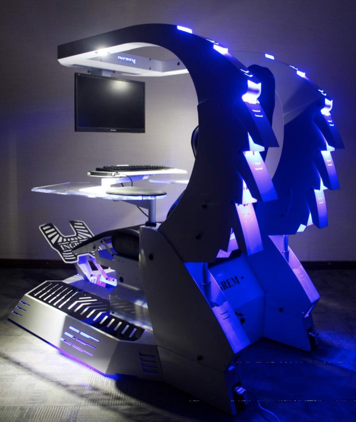 IMPERATORWORKS IWJ20 Imperator Works Gaming Chair, Computer Chair, Workstation; for Triple Monitors.