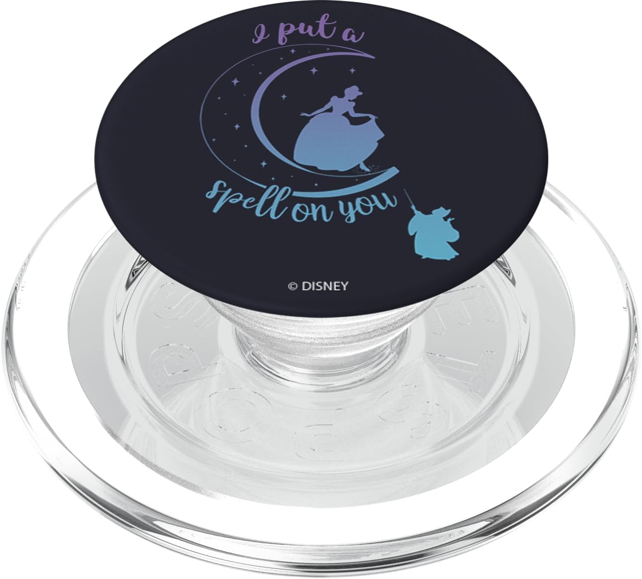 Disney Cinderella Moon Silouhette I Put A Spell On You PopSockets MagSafe PopGrip for iPhone