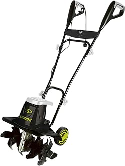 Sun Joe TJ603E 16-Inch 12-Amp Electric Tiller and Cultivator, Green