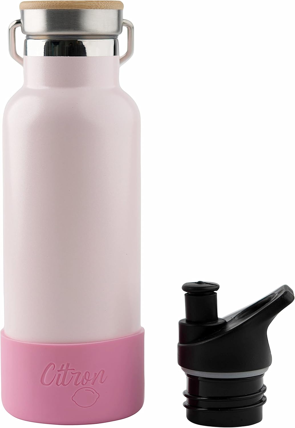 Citron - Stainless Steel Water Bottles, Water Bottle Stainless Steel, Metal Water Bottles, Insulated Water Bottles, Stainless Steel Bottle, 17oz Water Bottle, Thermal Water Bottle (Peach) : Sports & Outdoors