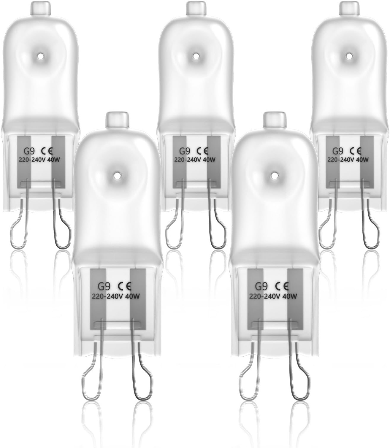 G9-halogeenlampen 220V 40W, G9-capsulelampen voor oven, waslampen, 2900K, 10 stuks,Warm White ,40W10st