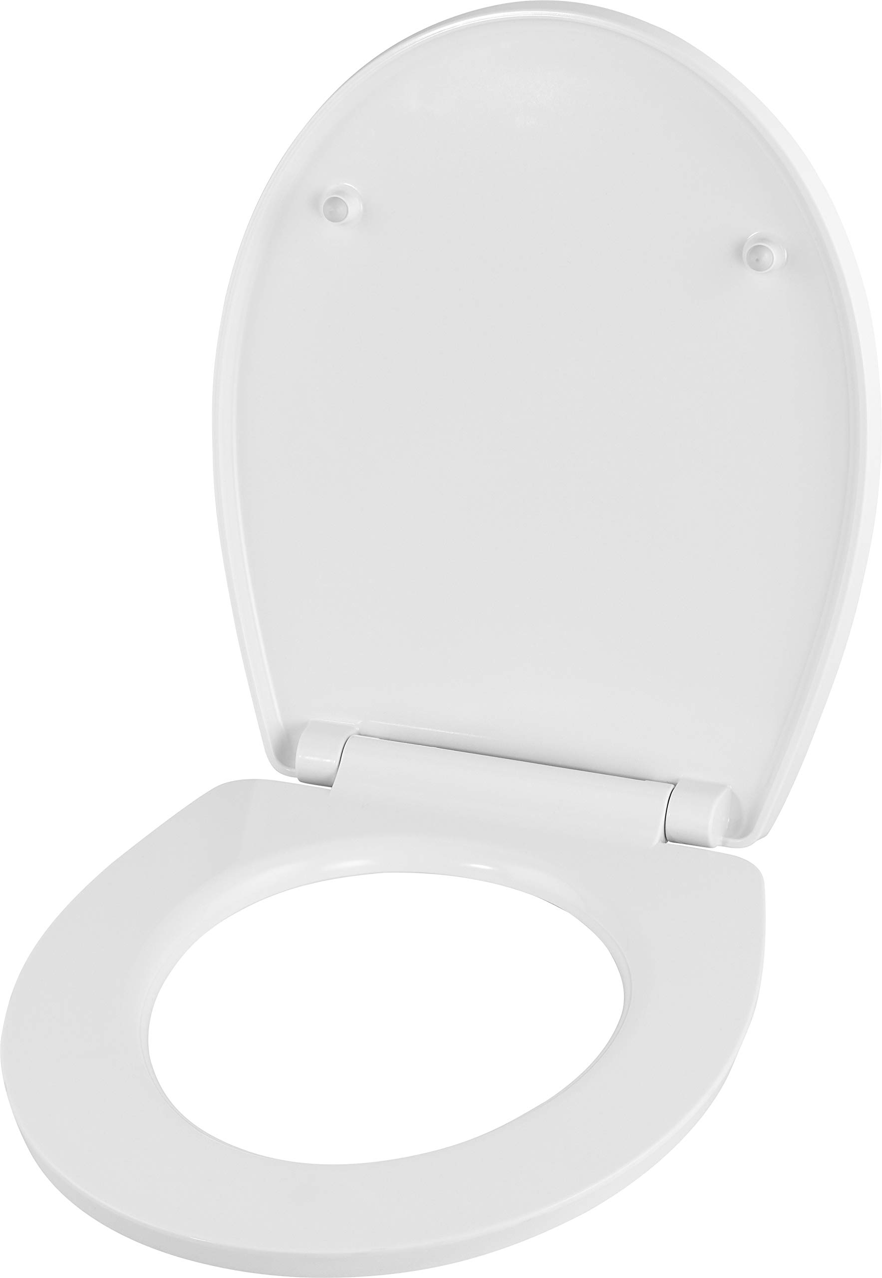 Cornat Deska sedesowa "Noir" – elegancka płyta z kamienia naturalnego – łatwy w pielęgnacji duroplast – funkcja Quick up & Clean – wolnoopadająca – wygodny montaż od góry/deska sedesowa/deska