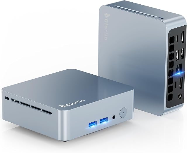 Glorlin Mini PC AMD Ryzen 5 3501U 16GB DDR4 512GB SSD hasta 3.7 GHz