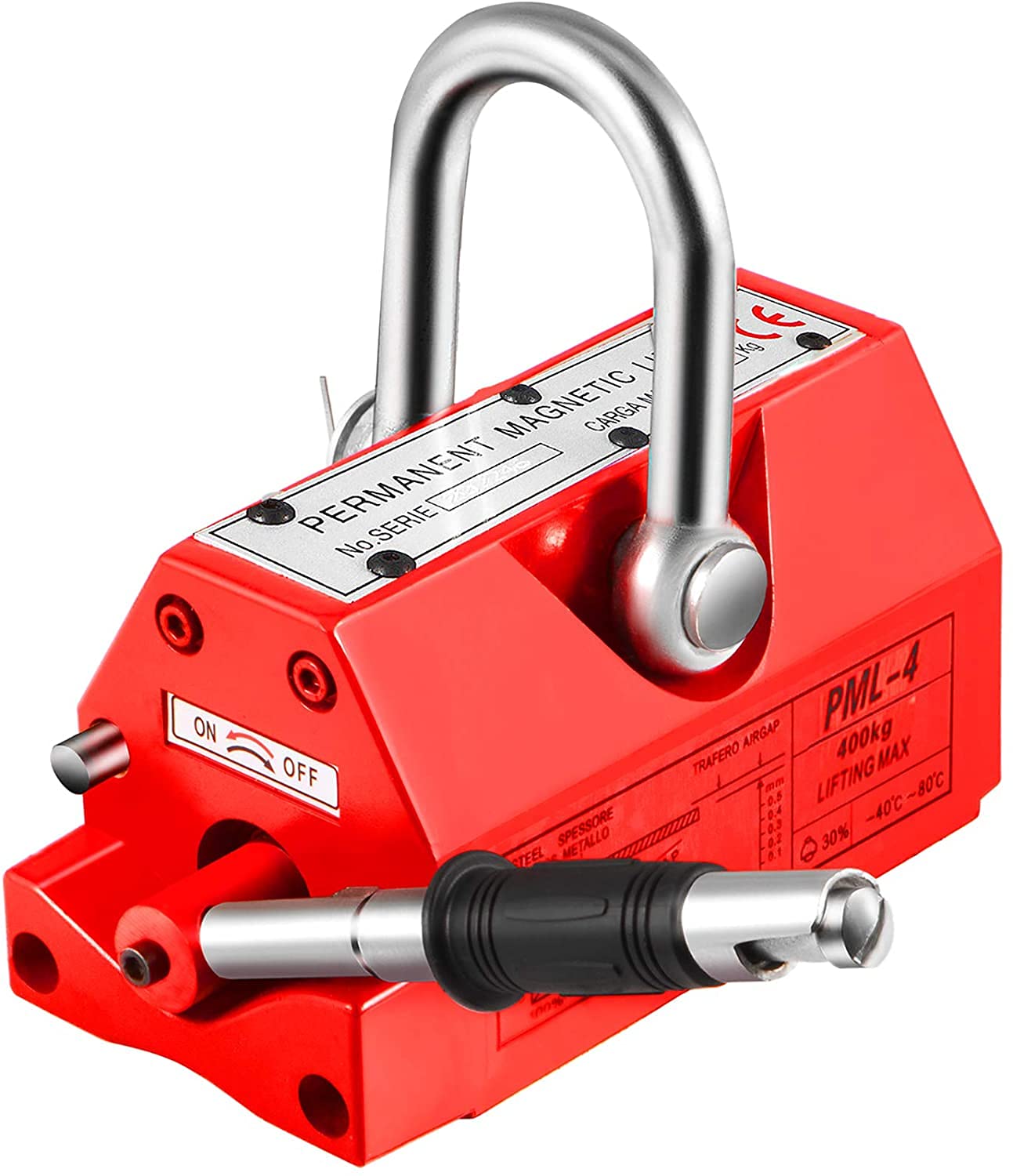 permanentmagnet kran Magnetheber Hochleistungsstahl Kran Hebezeug-Hebemagnet (100KG)