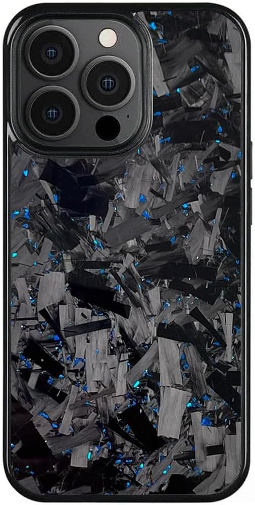 Carbon Fiber Phone Case, Ultra-Thin All-Inclusive Magnetic Anti-Fall Protective Phone Case for iPhone 11, Support Wireless Charging(Blue, for iPhone 11)