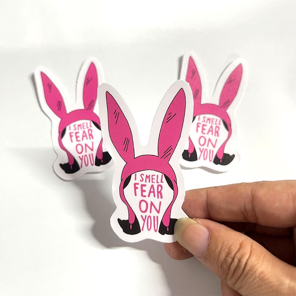 (3 Pcs) I Smell Fear on You Sticker Sarcastic Motivational Sayings Humorous Quote Vinyl Decal for Kindle Laptop Water Bottle Phone Hard Hat Sticker 3 inch - Image 2