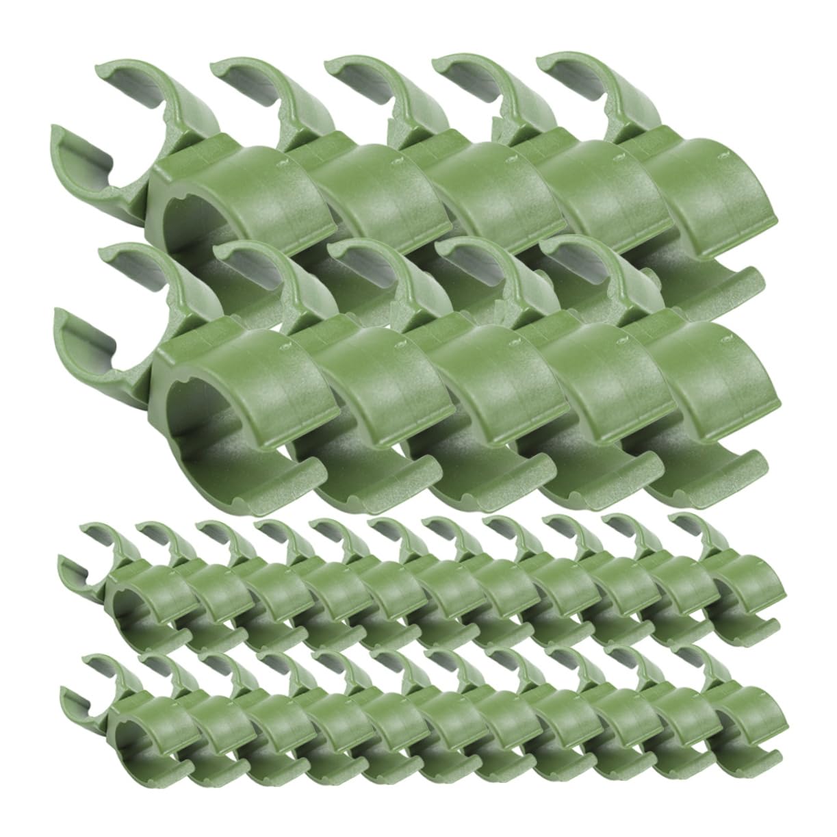 50 Hebillas De Acero Para Enrejado De Plantas - Soporte Reutilizable Para Jardín, Invernadero Y Plantas Trepadoras (11mm)