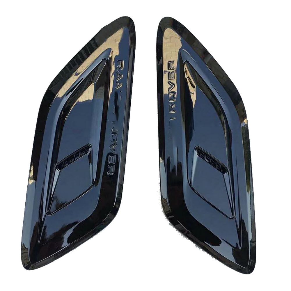 FTAPACCE 2PCS Front Hood Vent Trim Covers Fits for Range Rover Sport L494 2018-2022 Glossy Black