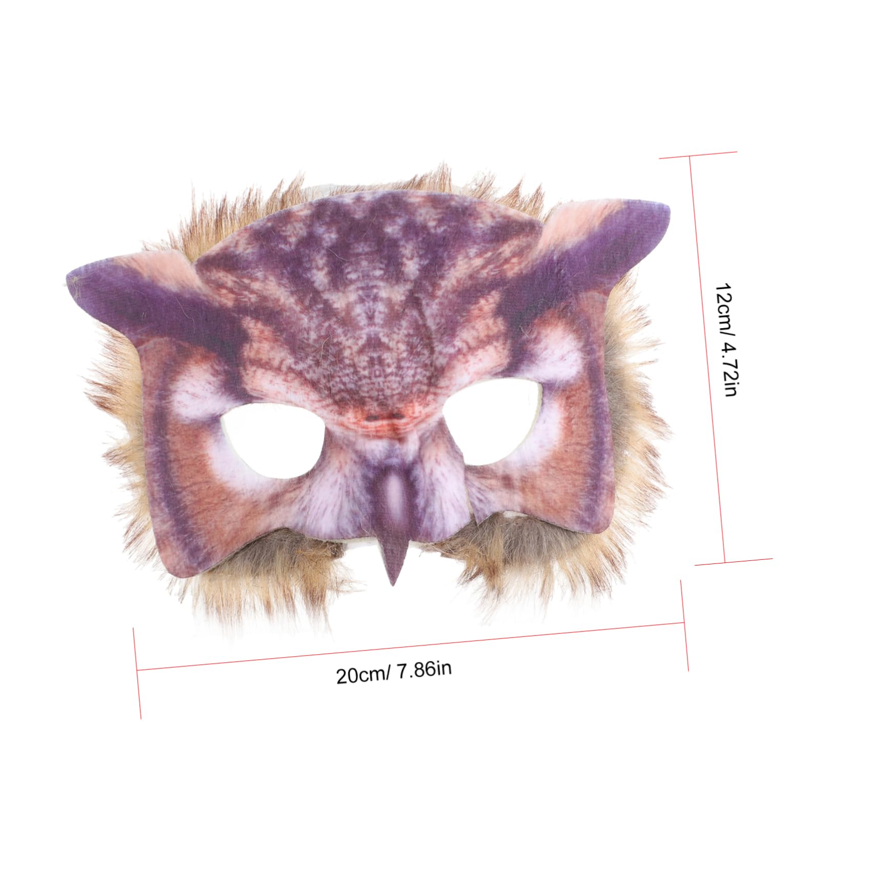 OATIPHO Unique Owl Design Half-face Animal Mask Cosplay Mask for Adults Halloween Party Costumes