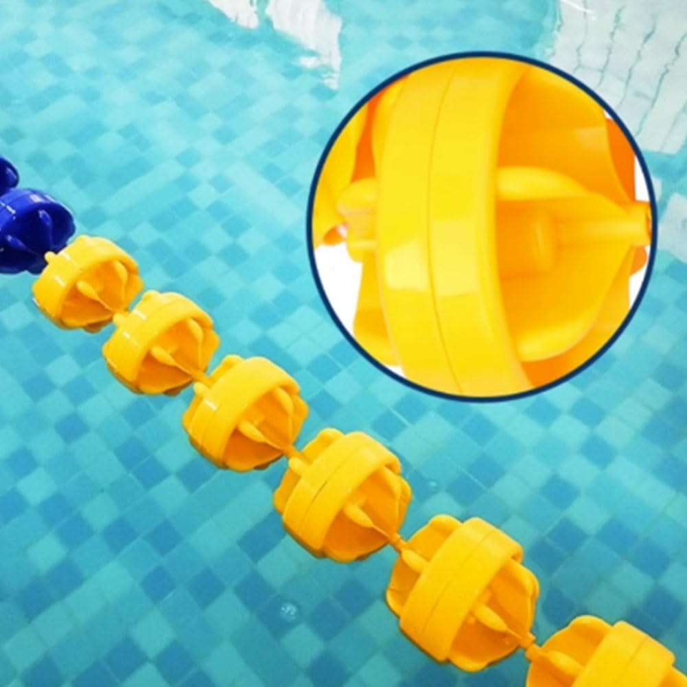 GRRICEPL Floating Pool Safety Rope, Lane Divider for Swimming Pools, to Divide Lanes, Floating Line (Color : 12/Multi-Colored-C, Size : 30m)