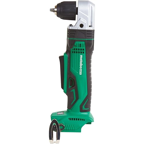Metabo HPT Right Angle Drill, 18V Cordless, Tool Only - No Battery, 3/8-Inch Keyless Chuck, LED Light, Side Handle (DN18DSLQ4)