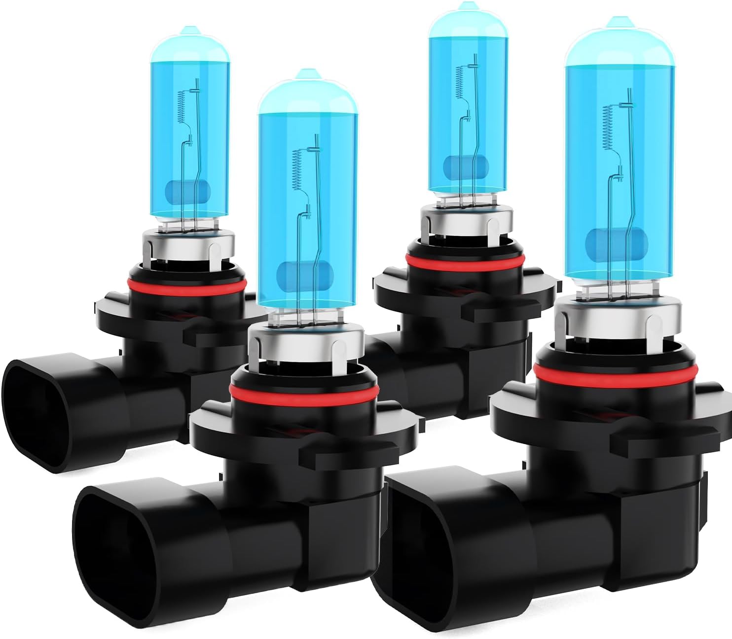Headlight Bulbs Fit for Kia Optima 2016-2020 Halogen Bulbs, 9005/HB3/H10 High Beams+ 9005/HB3/H10 Low Beams Upgraded Front Light Kit, 200% Brightness 6000K White, 4 in a Pack