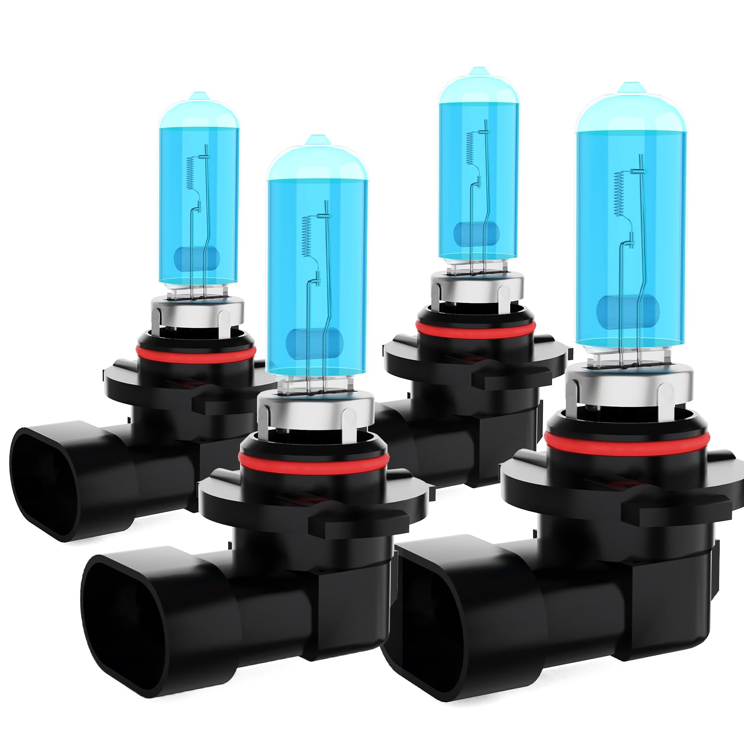 Headlight Bulbs Fit for Kia Optima 2016-2020 Halogen Bulbs, 9005/HB3/H10 High Beams+ 9005/HB3/H10 Low Beams Upgraded Front Light Kit, 200% Brightness 6000K White, 4 in a Pack