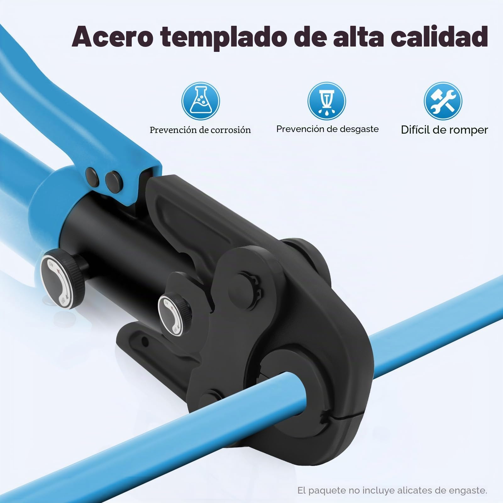 Alicates de presión profesionales con insertos TH-Contour 16-32mm, inserto de alicate de presión, para tubos compuestos de aluminio-plástico, PEX, cobre, acero inoxidable
