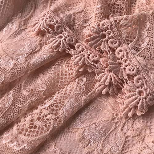 Image of MIHOLL Women's Lace Off Shoulder Tops Casual Loose Blouse Shirts
